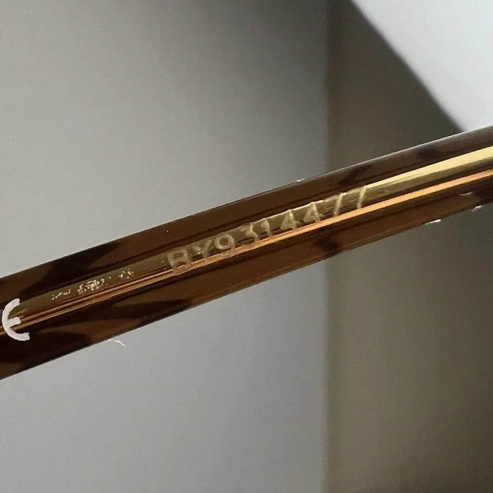 Burberry Eyeglasses B 1006 1012 Brown Half Rim Frame Only Italy 52-18-140mm